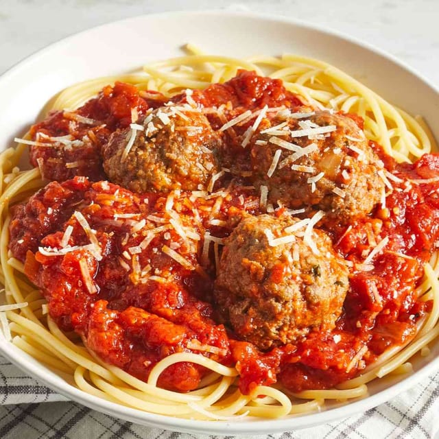 Pasta Meatballs.